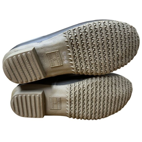 Khombu Womens Insulated Duck Snow Boots Size 6M Leather Cozy Winter Footwear - Picture 7 of 11